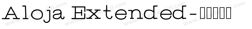 Aloja Extended字体转换